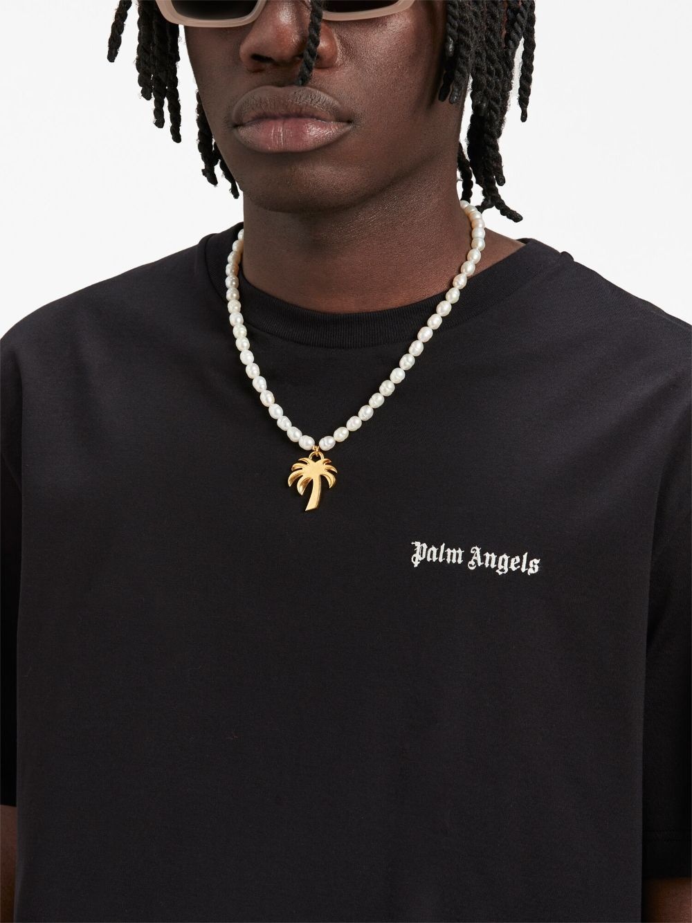 embroidered-logo crew-neck T-shirt - 6