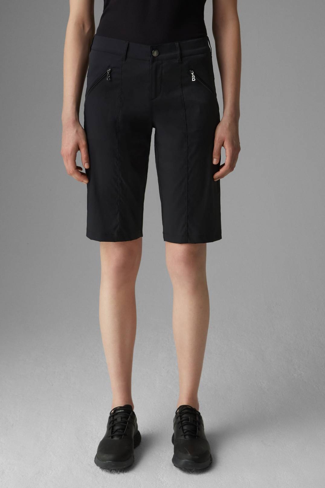 ZENA FUNCTIONAL BERMUDA SHORTS IN BLACK - 2