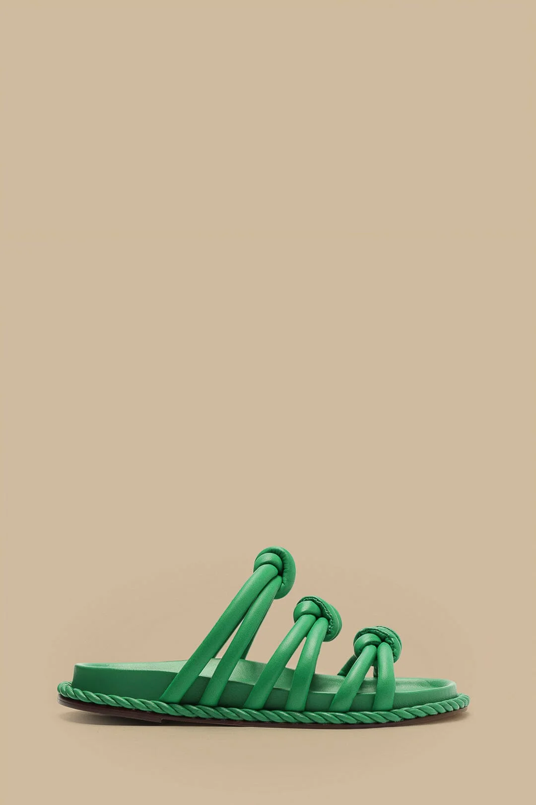 Green Tie Flat Sandal - 1