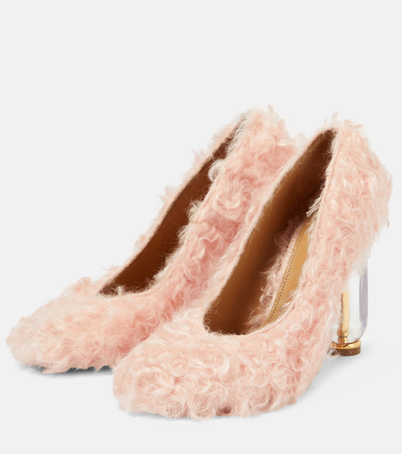 Faux fur pumps 5