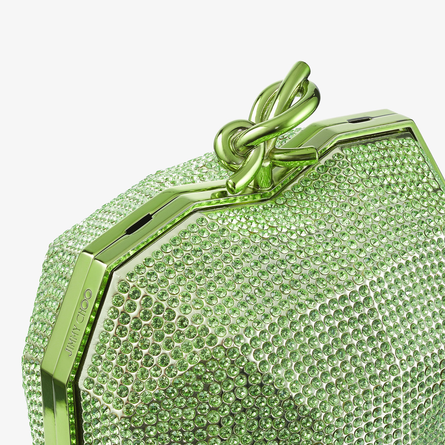 Faceted Heart Clutch
Matcha Lucite Faceted Heart Clutch Bag - 4