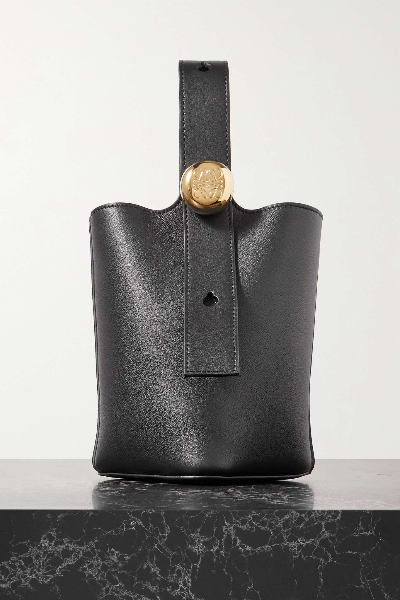 Pebble mini leather tote - 1