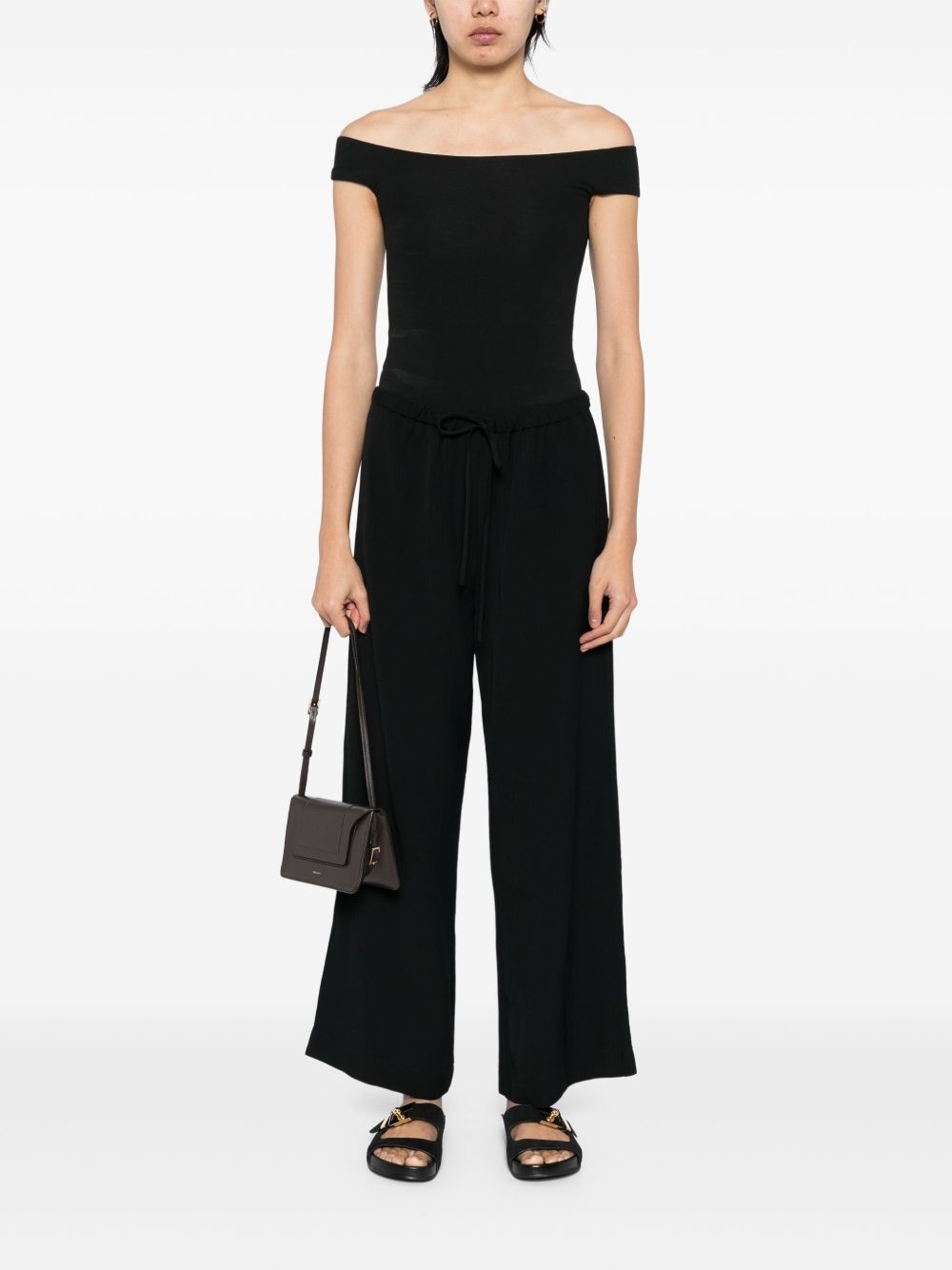 striped drawstring trousers - 2
