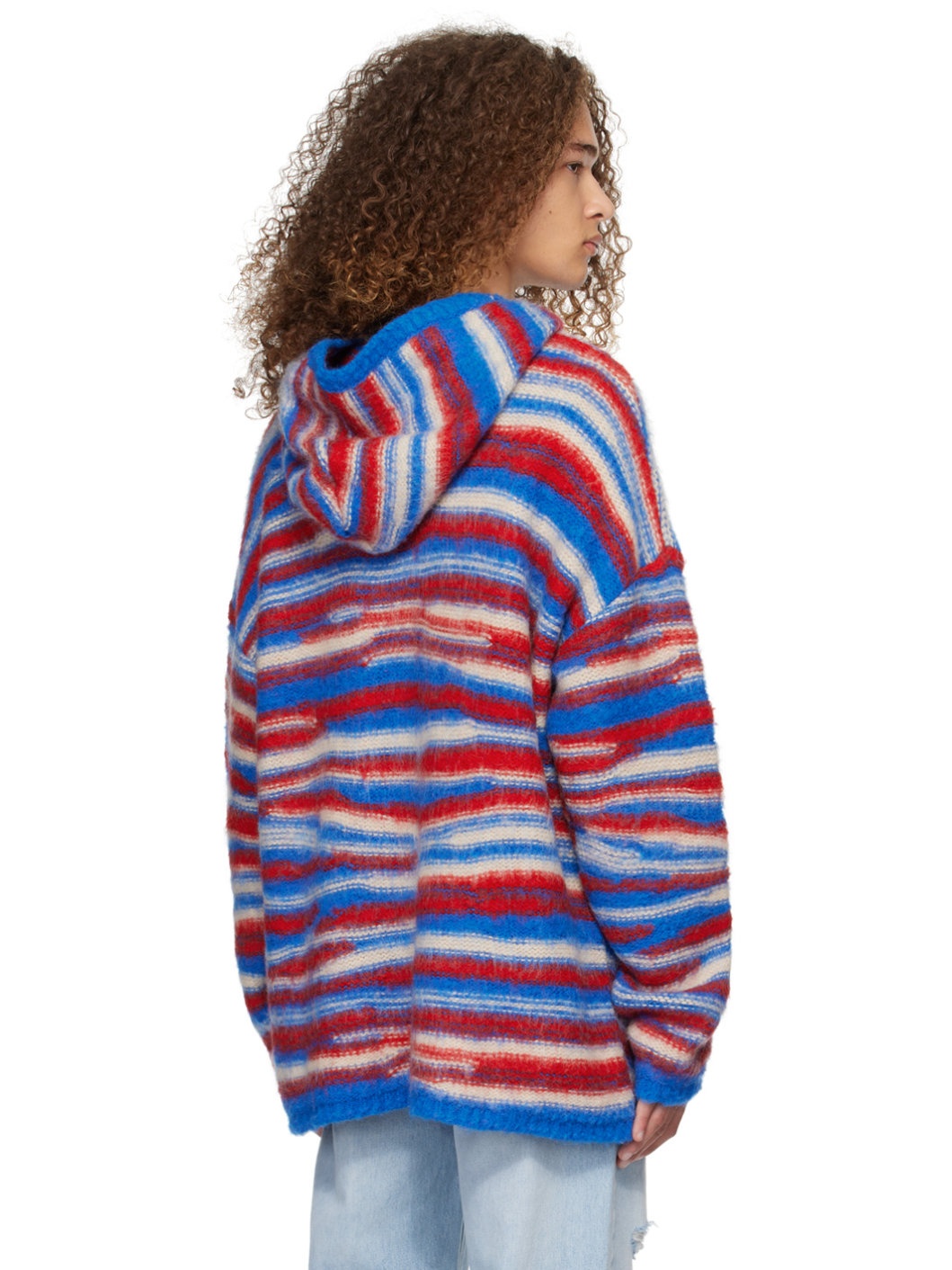 Red & Blue Stripe Hoodie - 3