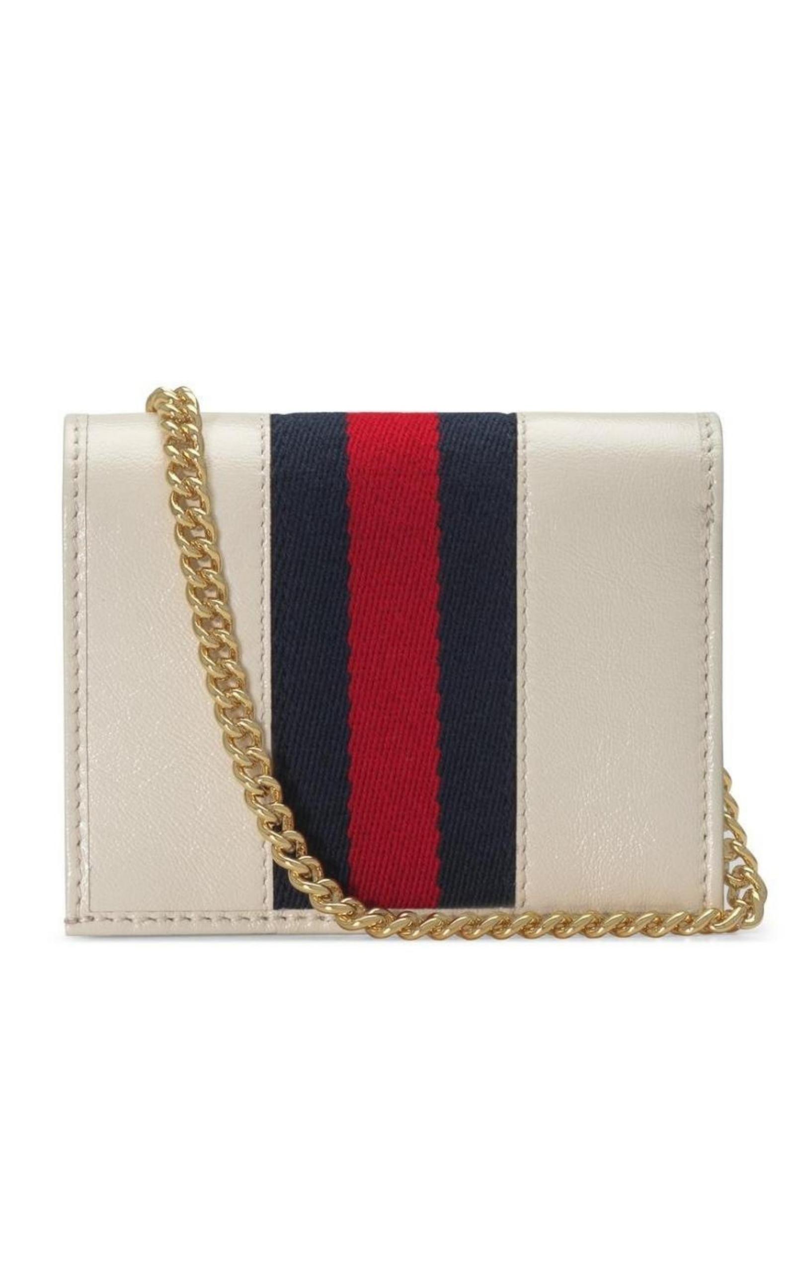 White Rajah Chain Card Case Wallet - 3