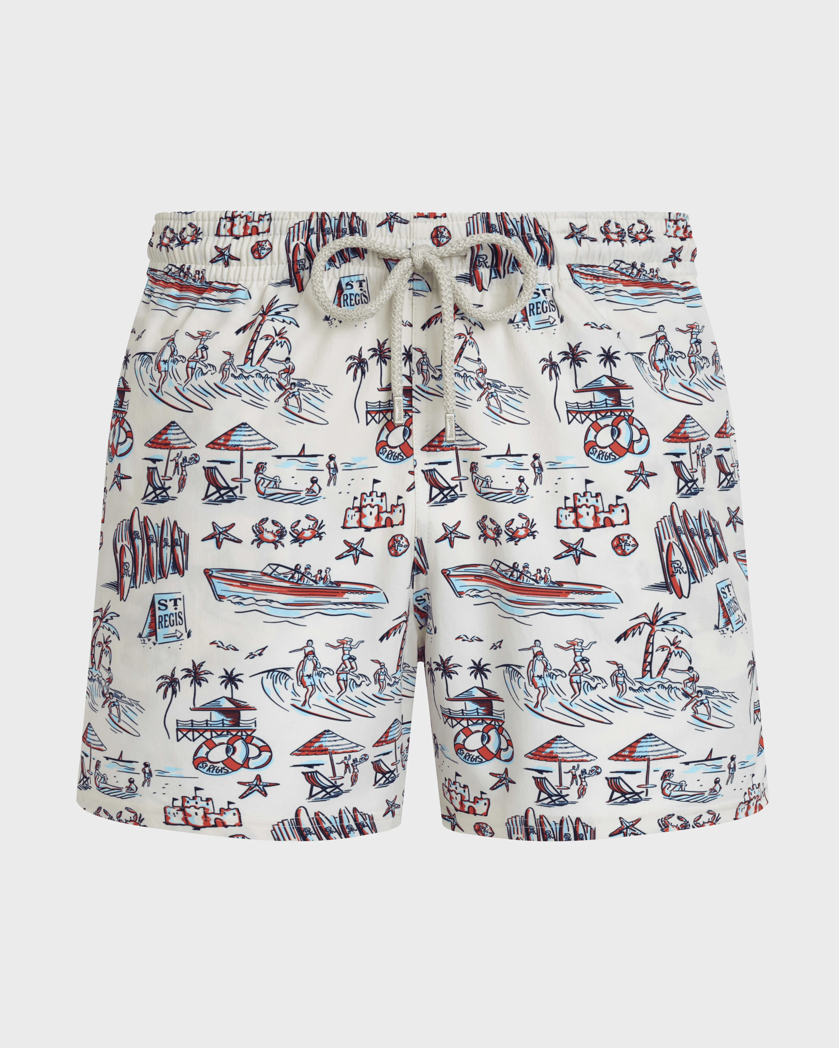 Men Stretch Swim Trunks Family Beach- Vilebrequin x St Regis - 1