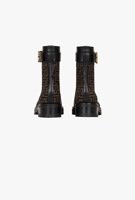Bicolor jacquard Ranger Romy ankle boots - 3