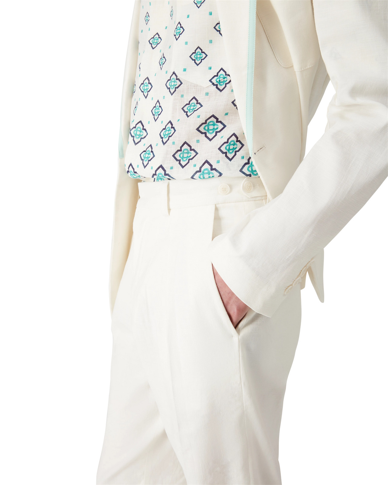 Linen Pleated Trousers | Casablanca Paris - 5