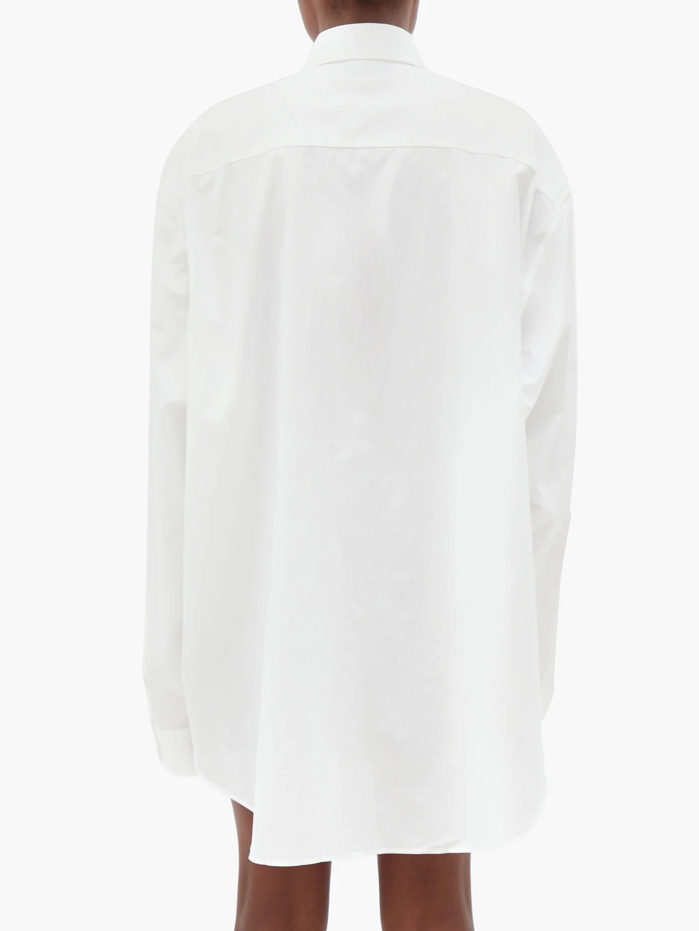 Oversized cotton-poplin shirt - 5