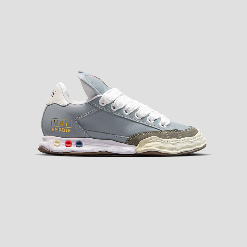HERBIE OG SOLE LOW-TOP PUFFER LEATHER SNEAKERS - 1