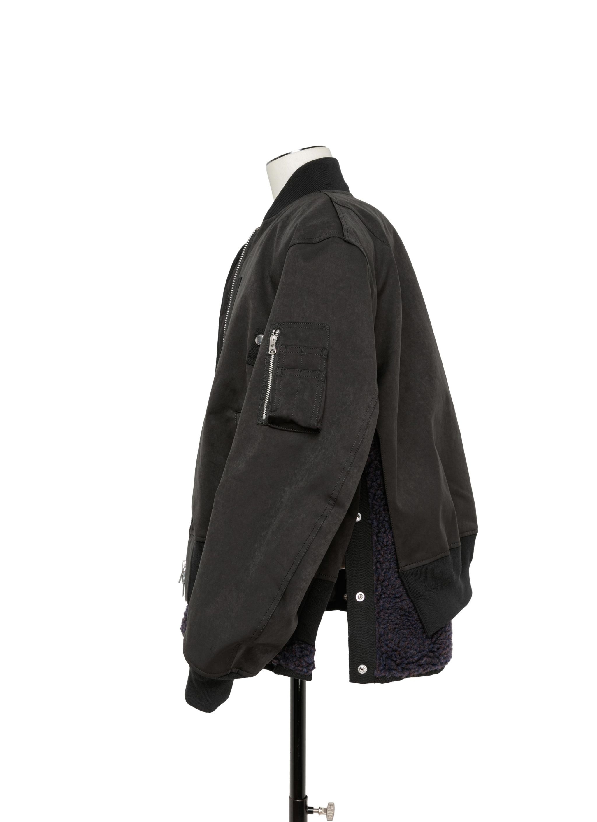 Faux Suede Mix Blouson - 5