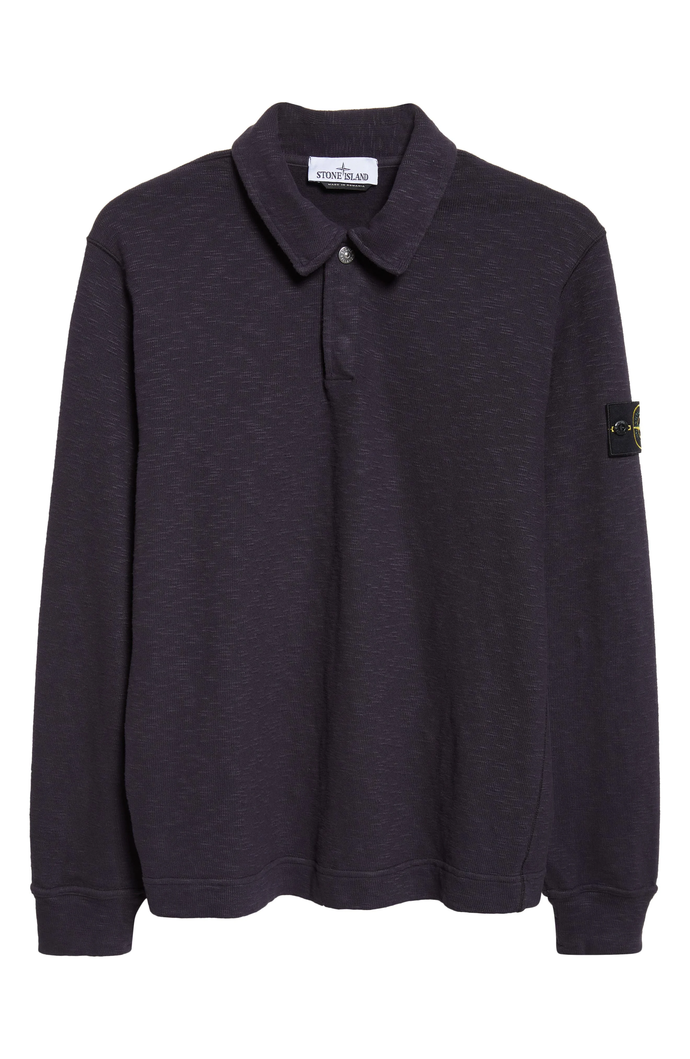 Stone Island Long Sleeve Polo in V0126 Ink at Nordstrom - 1