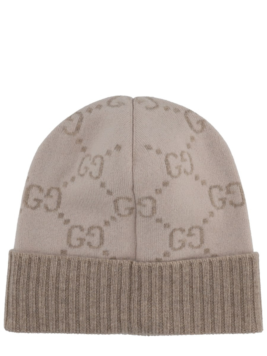 GG CASHMERE JACQUARD HAT - 2
