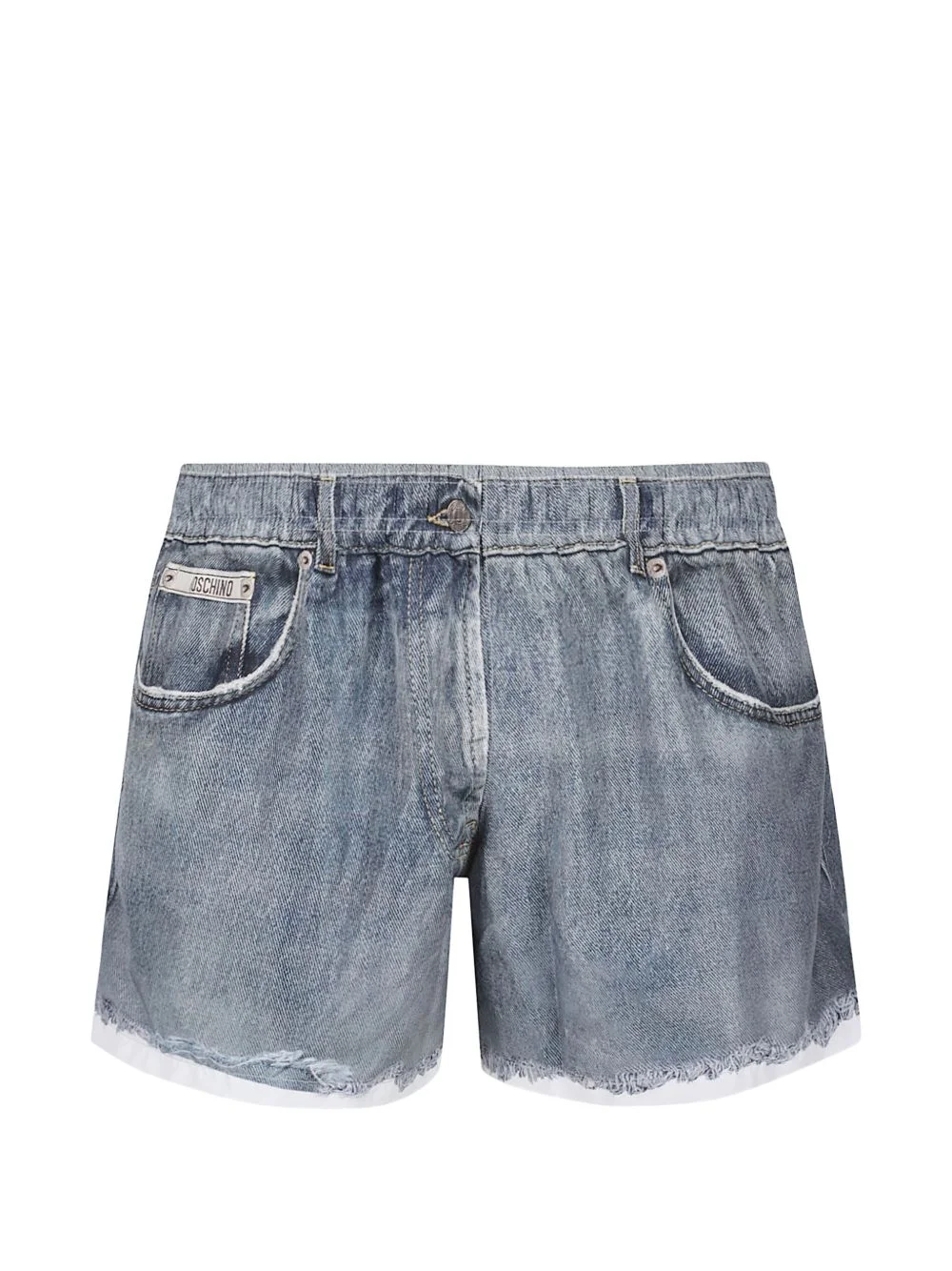 frayed swim shorts - 1