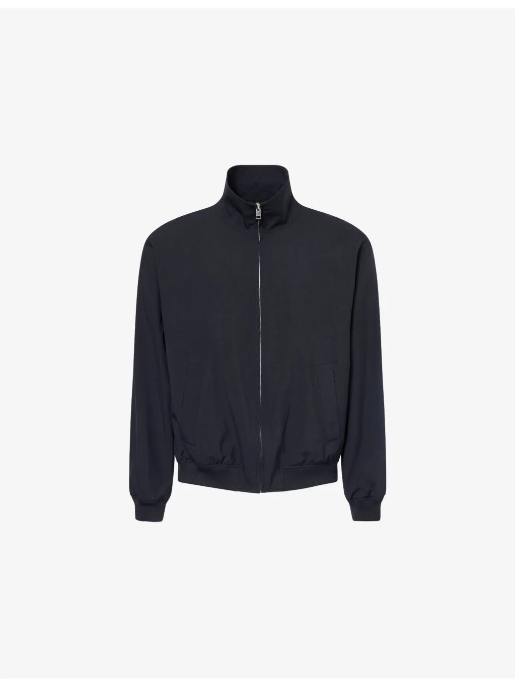 High-Neck Regular-Fit Wool Jacket - 1