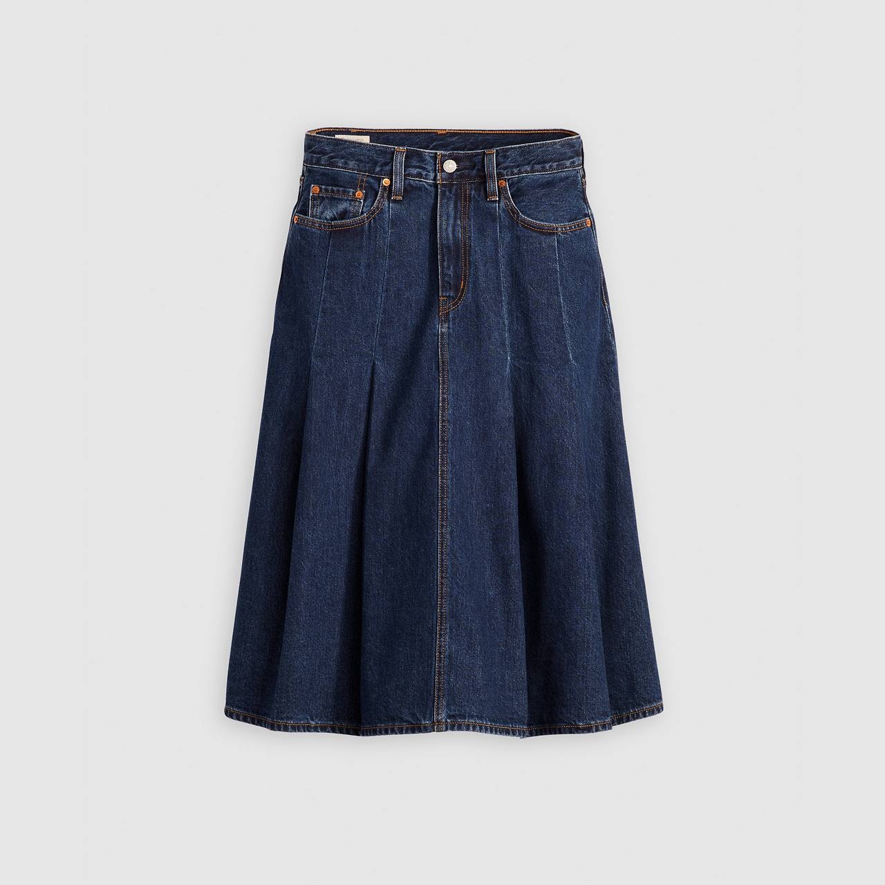 PLEATED MIDI SKIRT - 1