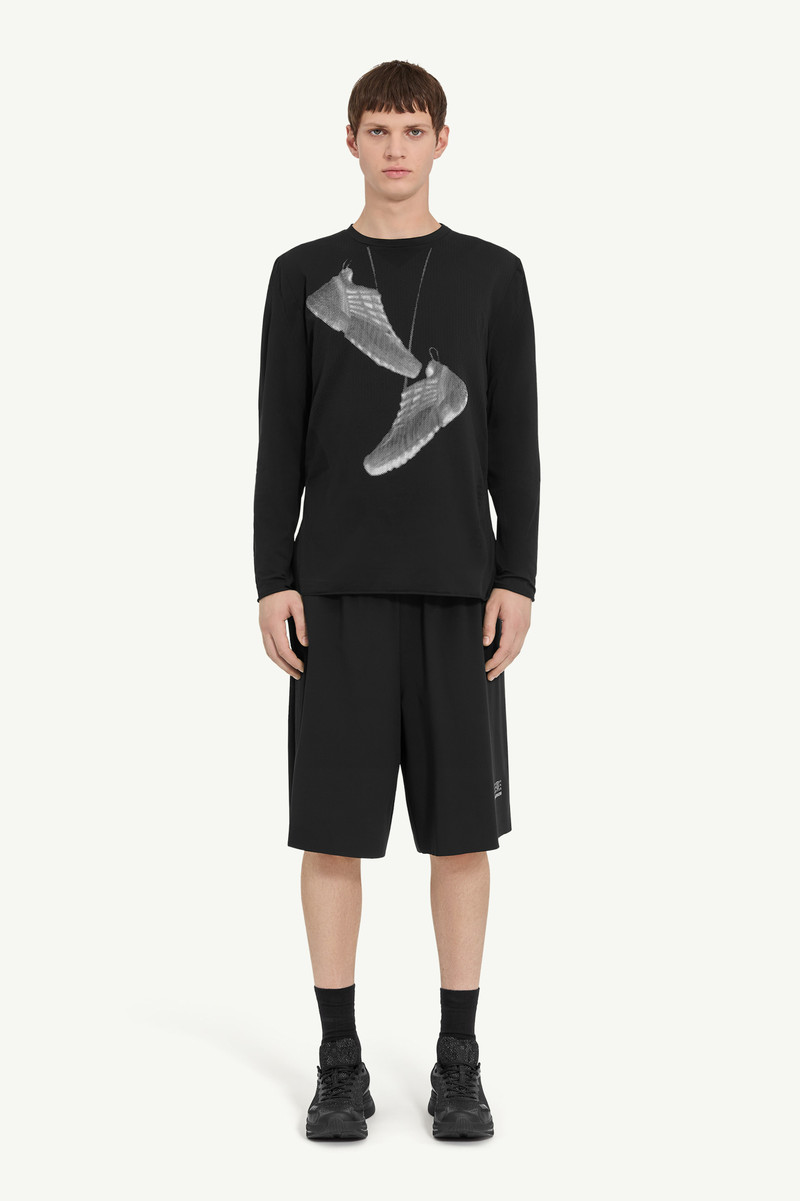 MM6 Maison Margiela Sneaker print T-shirt outlook
