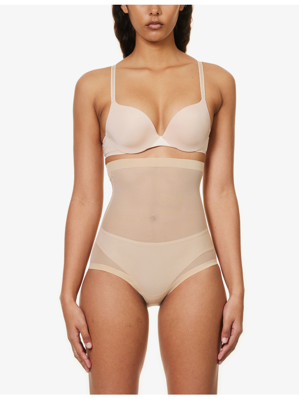 High-rise stretch-tulle briefs - 2