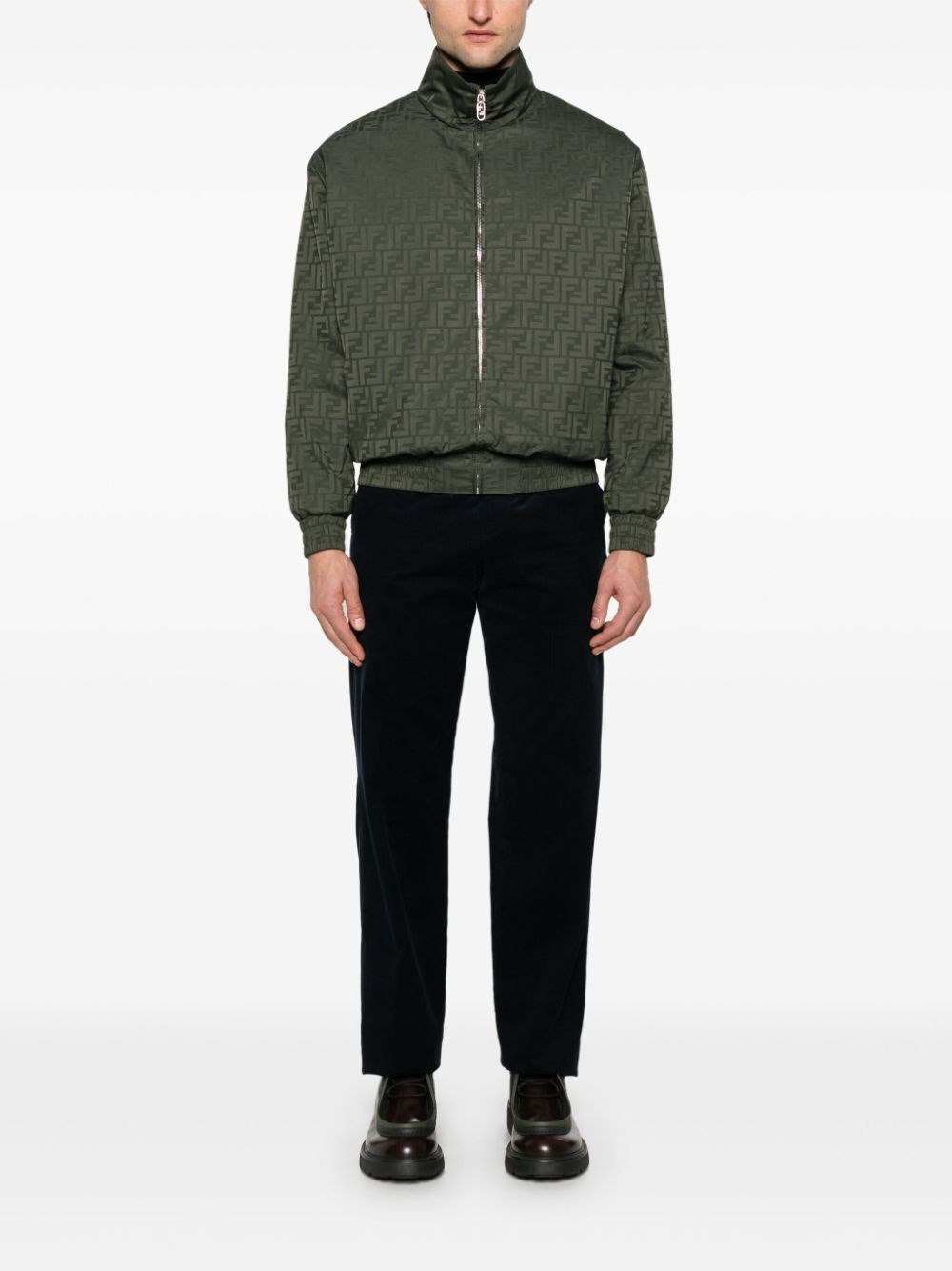 `FF` Embossed Pants - 2