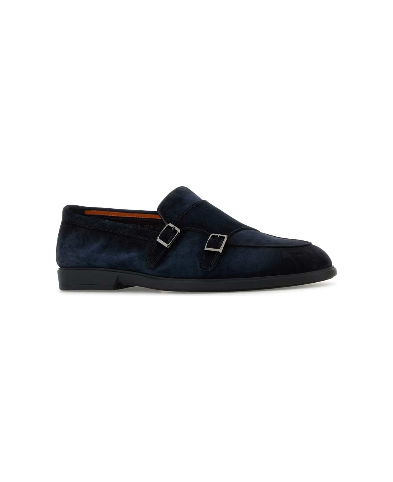 Midnight Blue Suede Pura Loafers - 2