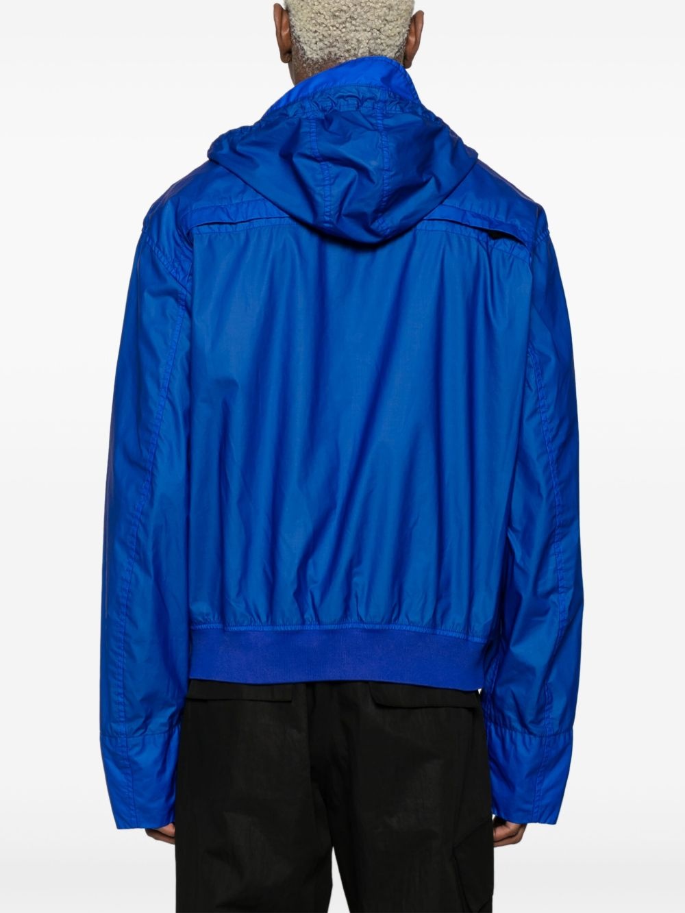 asymmetric "Volt Blue" jacket - 4