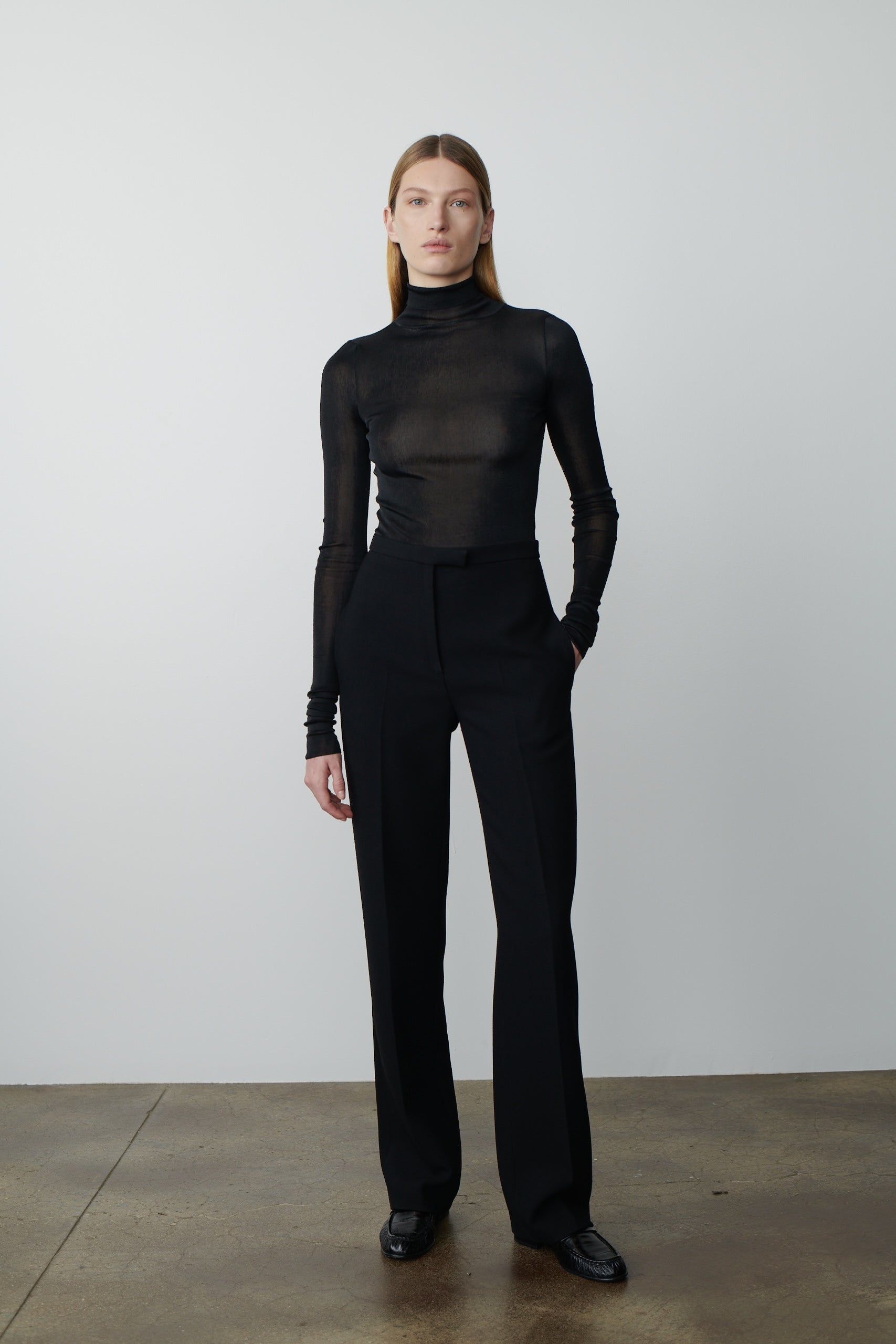 限定/関税込THE ROW パンツ Elia virgin wool pants 759917 The Row Elia Pant in Virgin Wool and Silk | REVERSIBLE