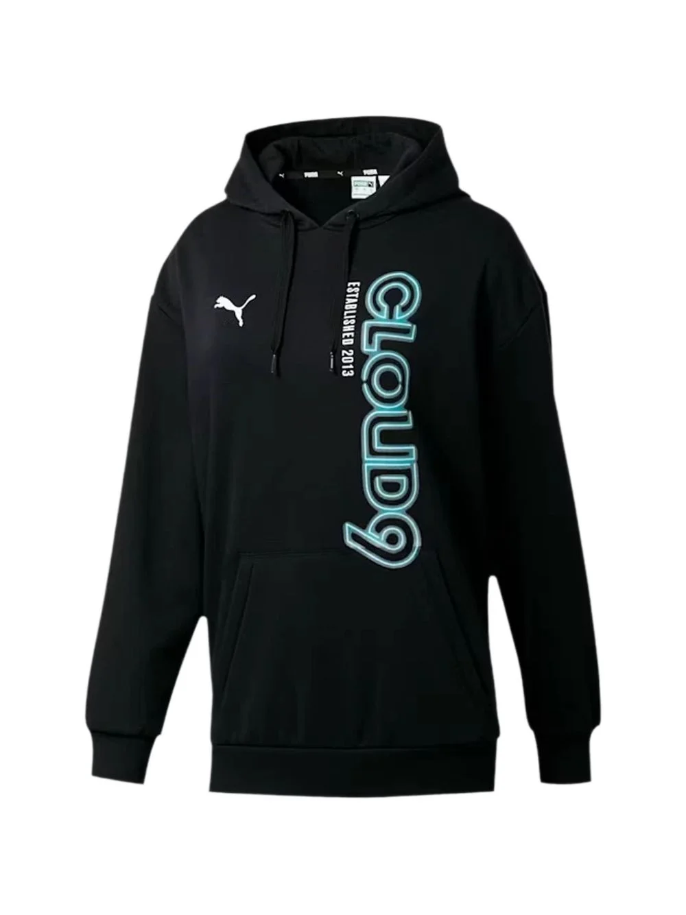 logo-print hoodie - 1