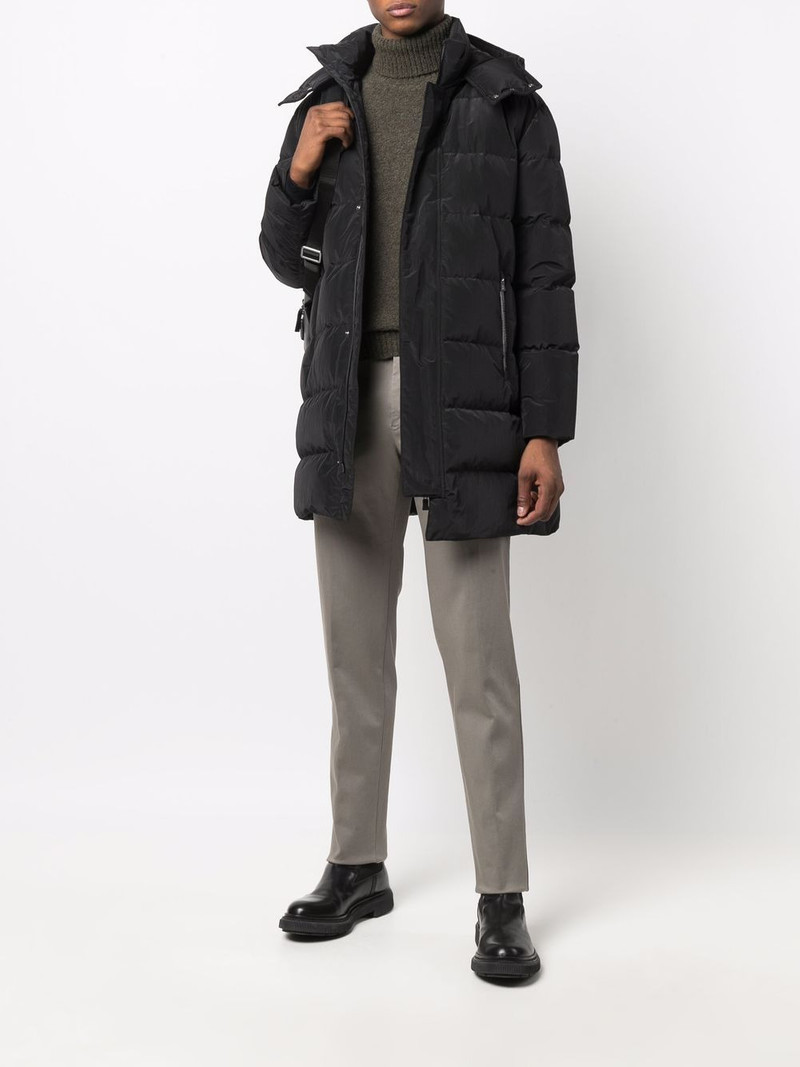 Herno quilted-finish down parka outlook