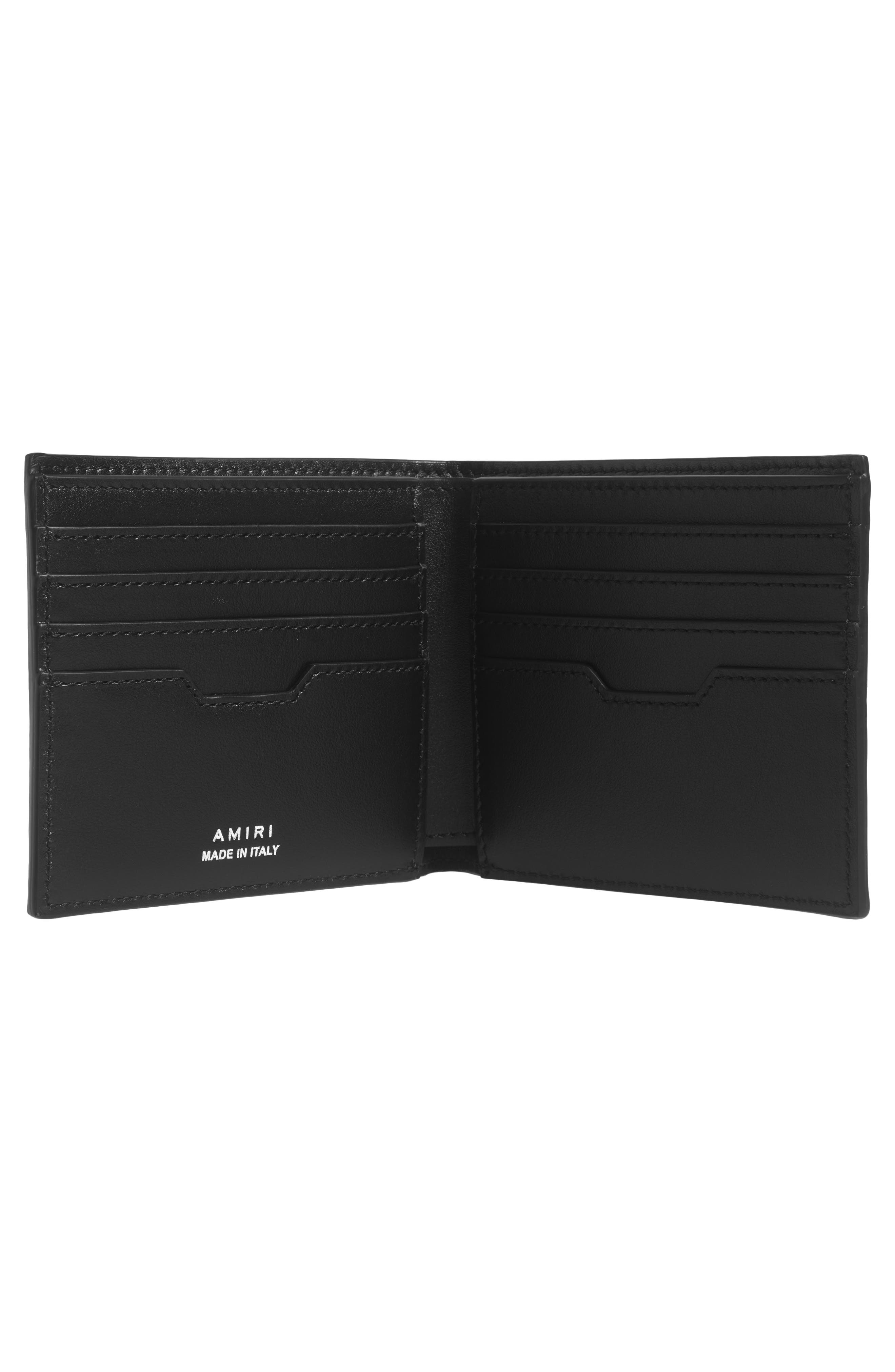 AMIRI Three Star Leather Bifold Wallet in Black at Nordstrom - 2