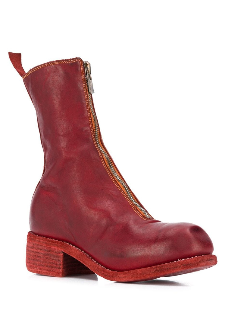 Guidi calf-length zip-up boots outlook