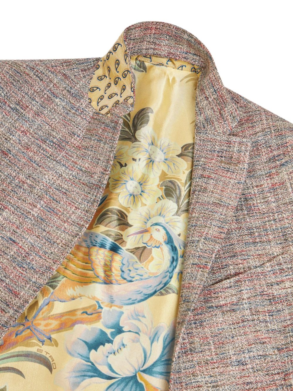notched-lapel single-breasted blazer - 5