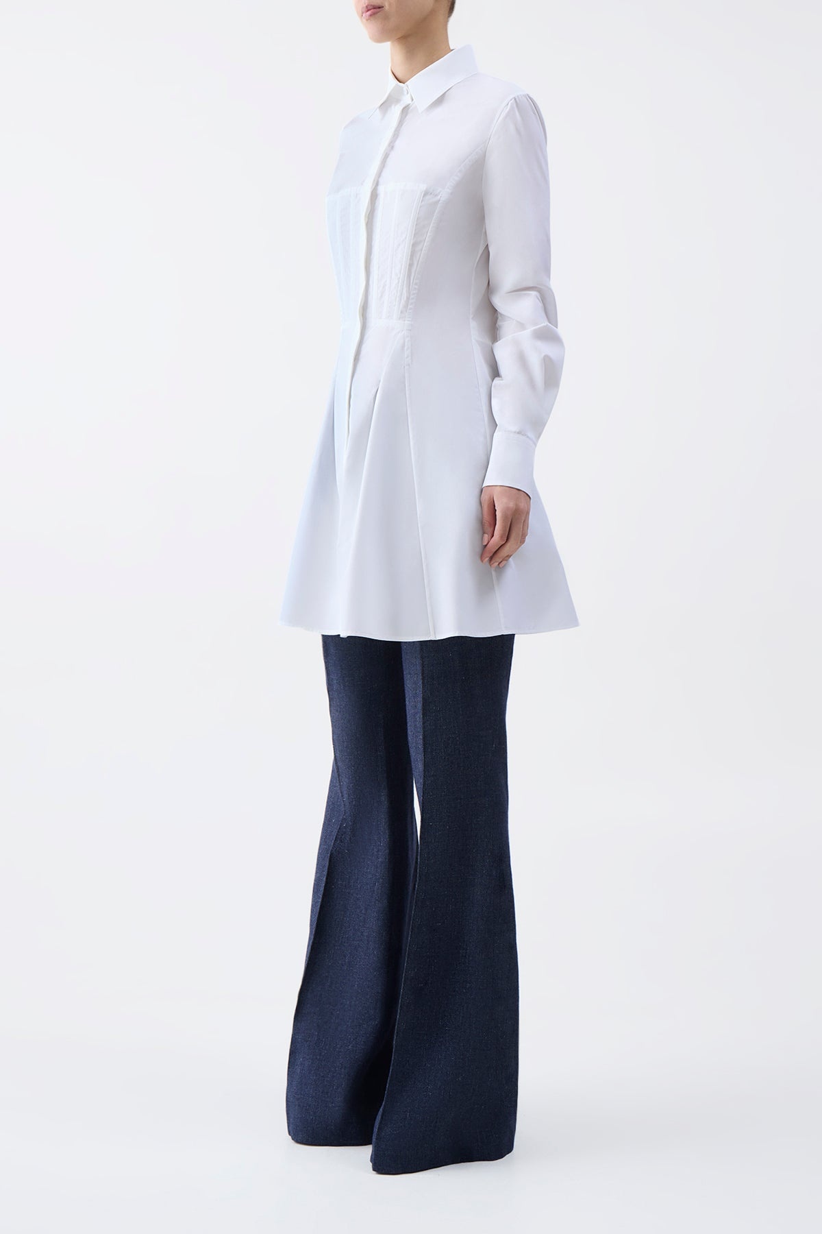 Garcia Top in White Cotton - 3