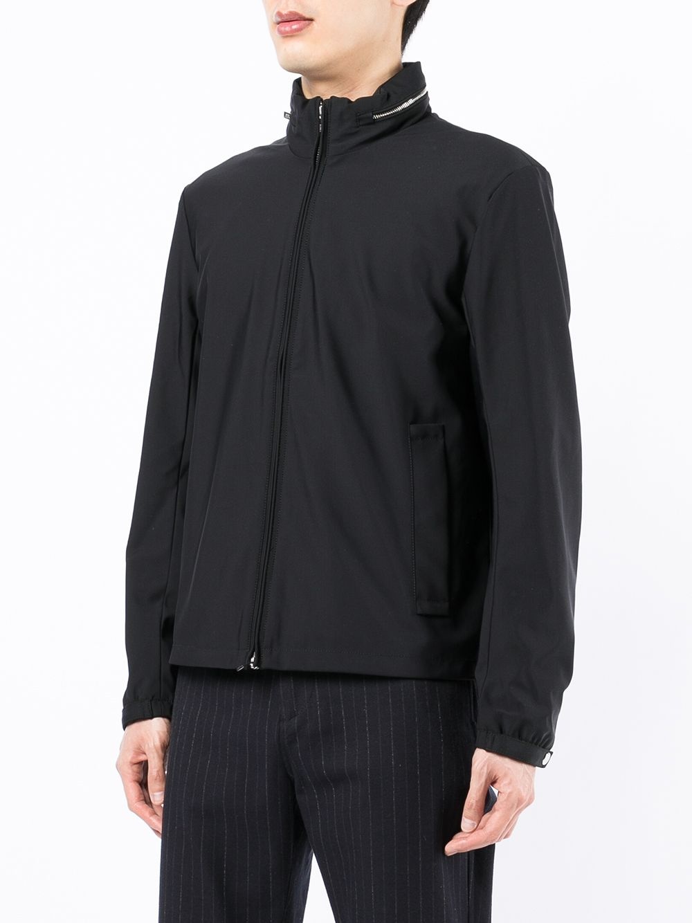 zipped fitted jacket - 3