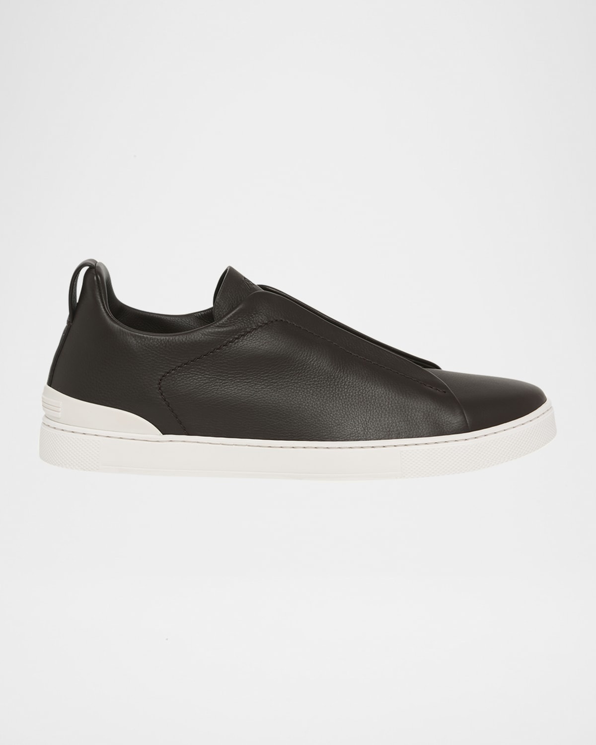 Men's Triple Stitch SECONDSKIN Leather Slip-On Sneakers - 1