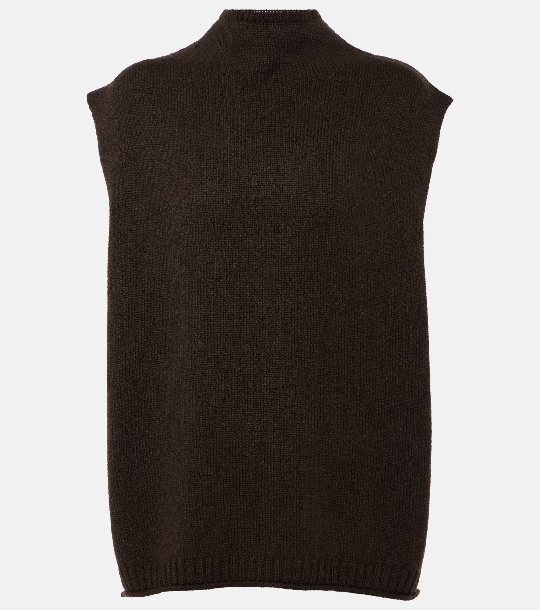 Tova mockneck cashmere sweater vest - 1