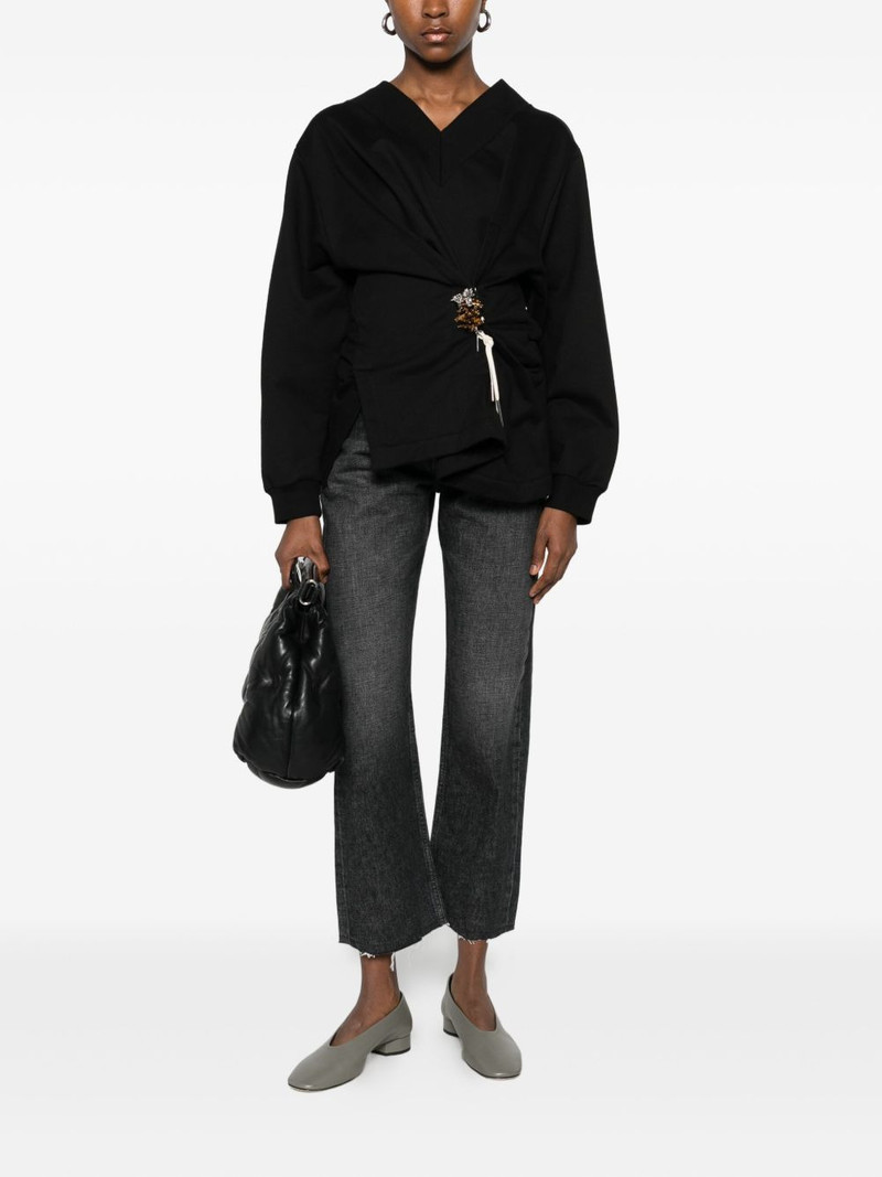 Maison Margiela frayed straight-leg jeans outlook