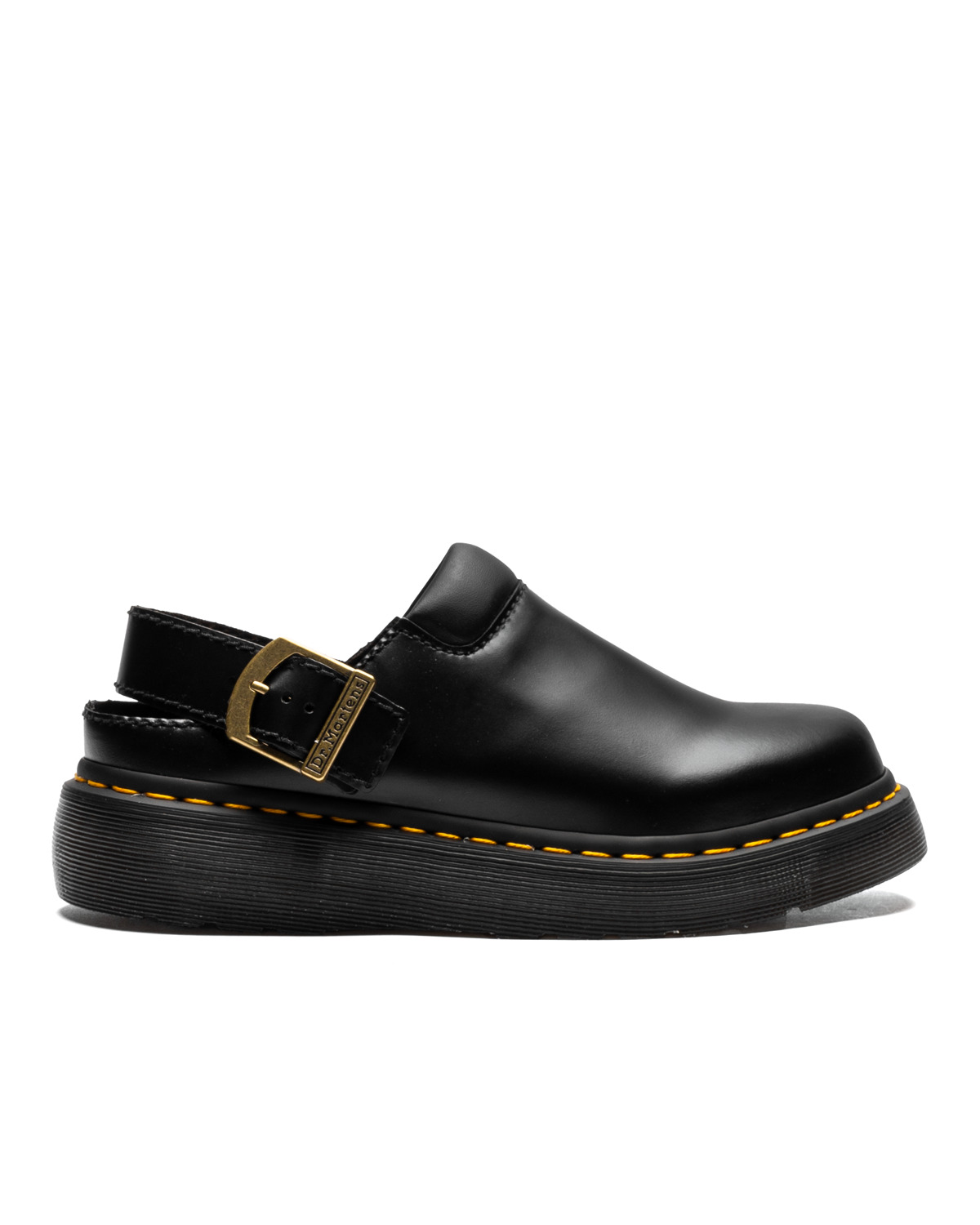 【関税込み】Dr. Martens ブラック Laketen ミュール Laketen Atlas Leather Slingback Platform Mules in Black