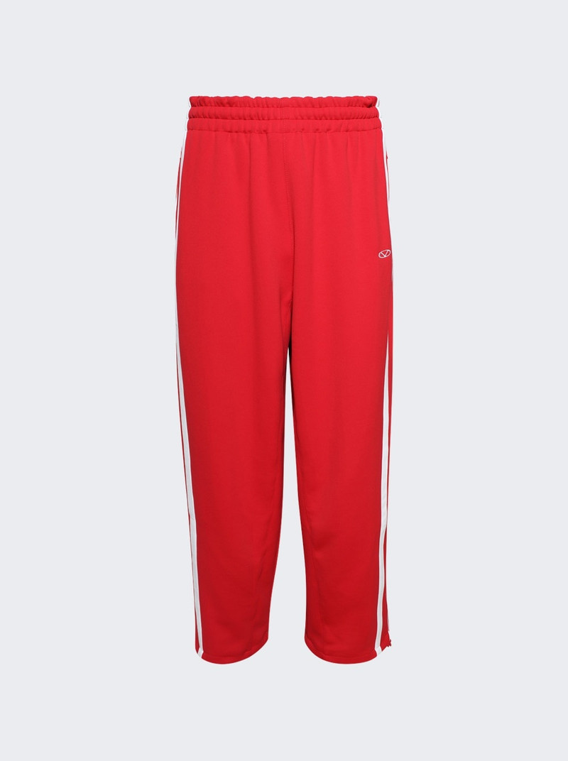 Oval Logo Gym Pants Red 1