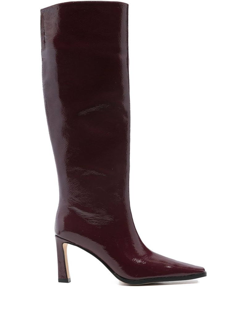 Darrah patent leather knee-high boots 1