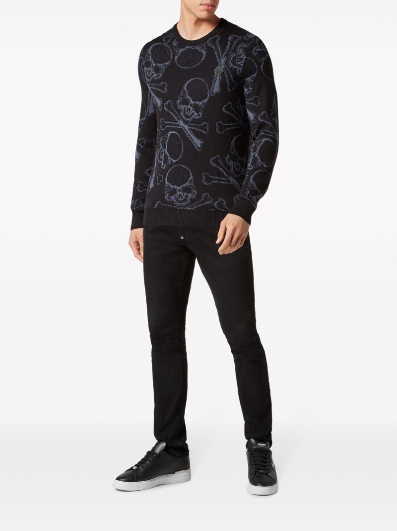 PHILIPP PLEIN Skull&Bones jacquard jumper outlook
