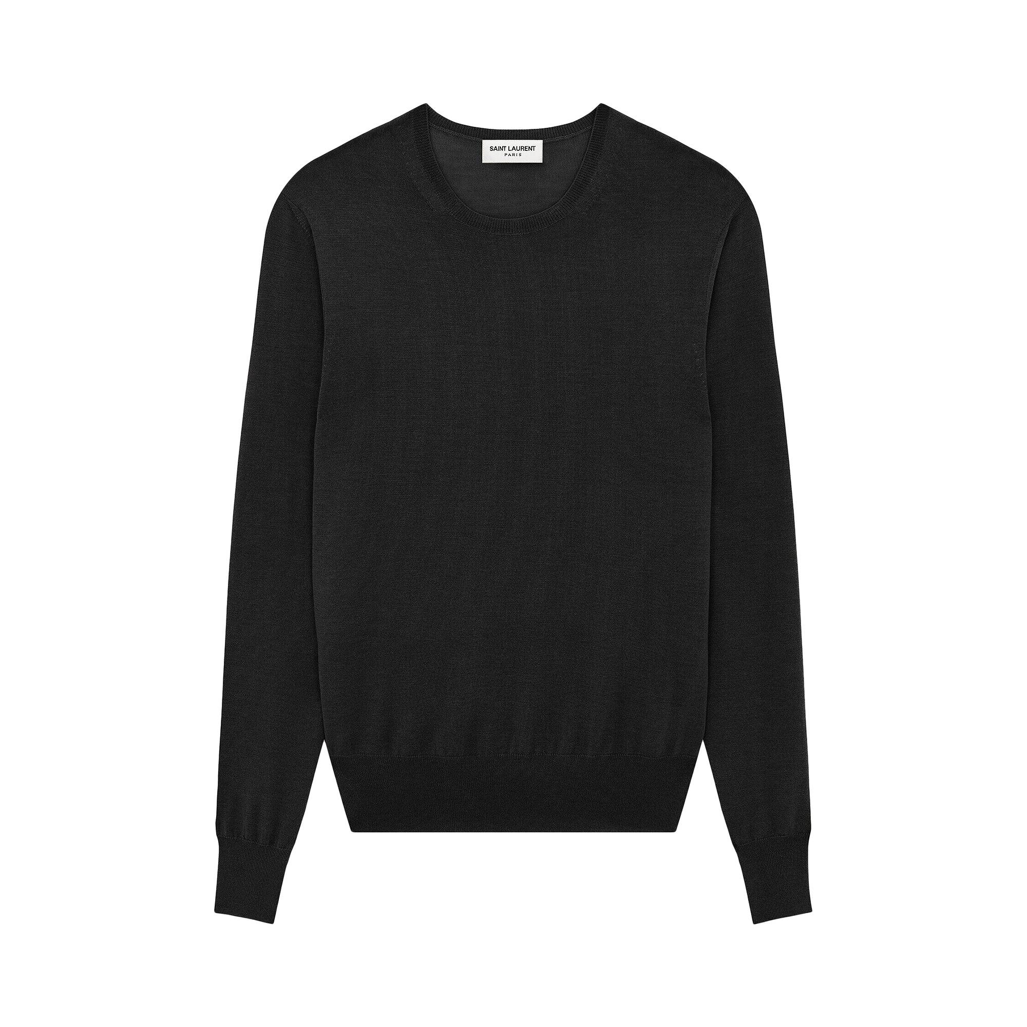 SAINT LAURENT Saint Laurent Crewneck Wool Jumper 'Black