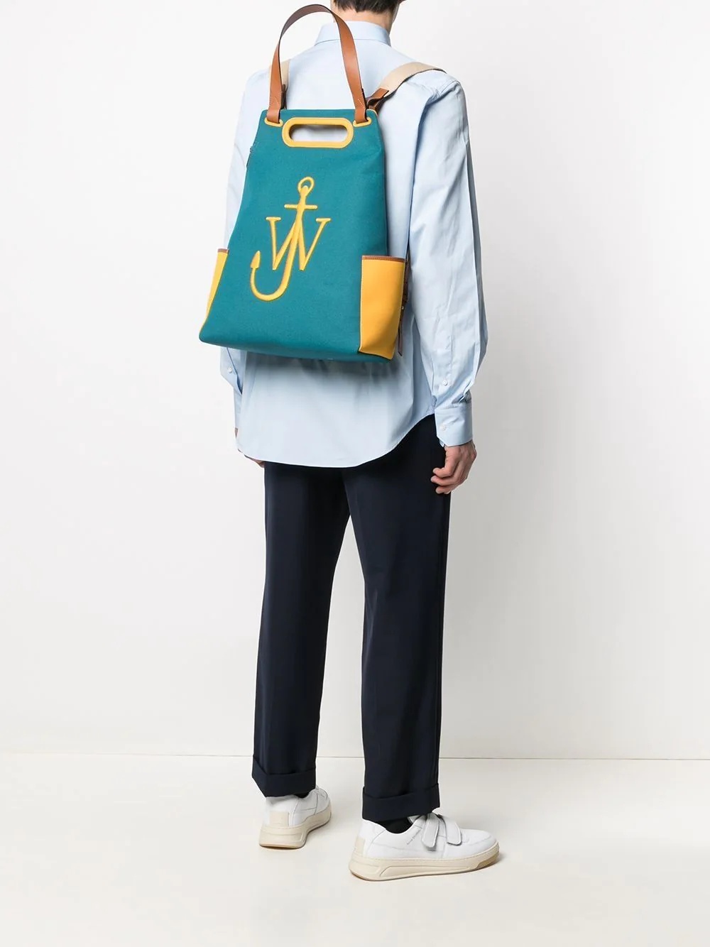 logo-embroidered backpack - 2