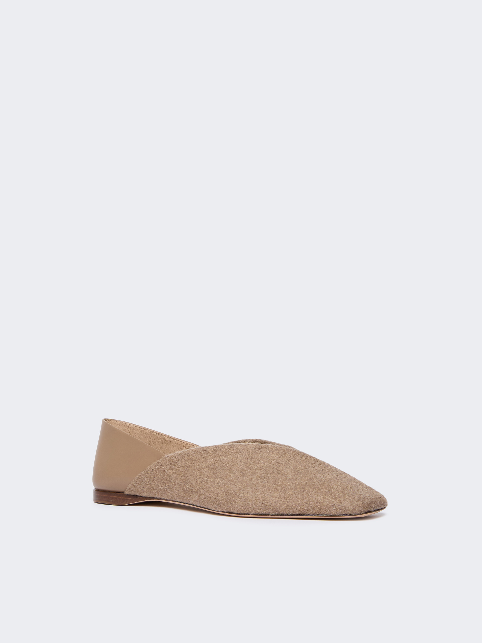 SQUAREFLATWS Cashmere and leather ballerinas - 2