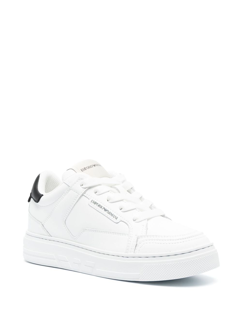 logo-print low-top sneakers - 2