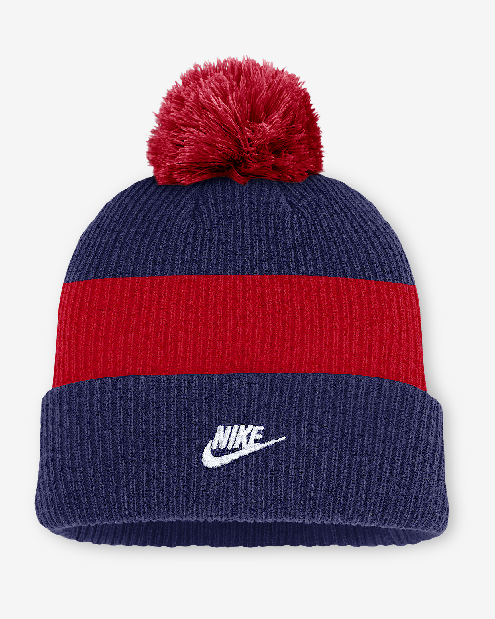 Atlanta Braves Cooperstown Peak Men's Nike MLB Cuffed Pom Beanie - 2