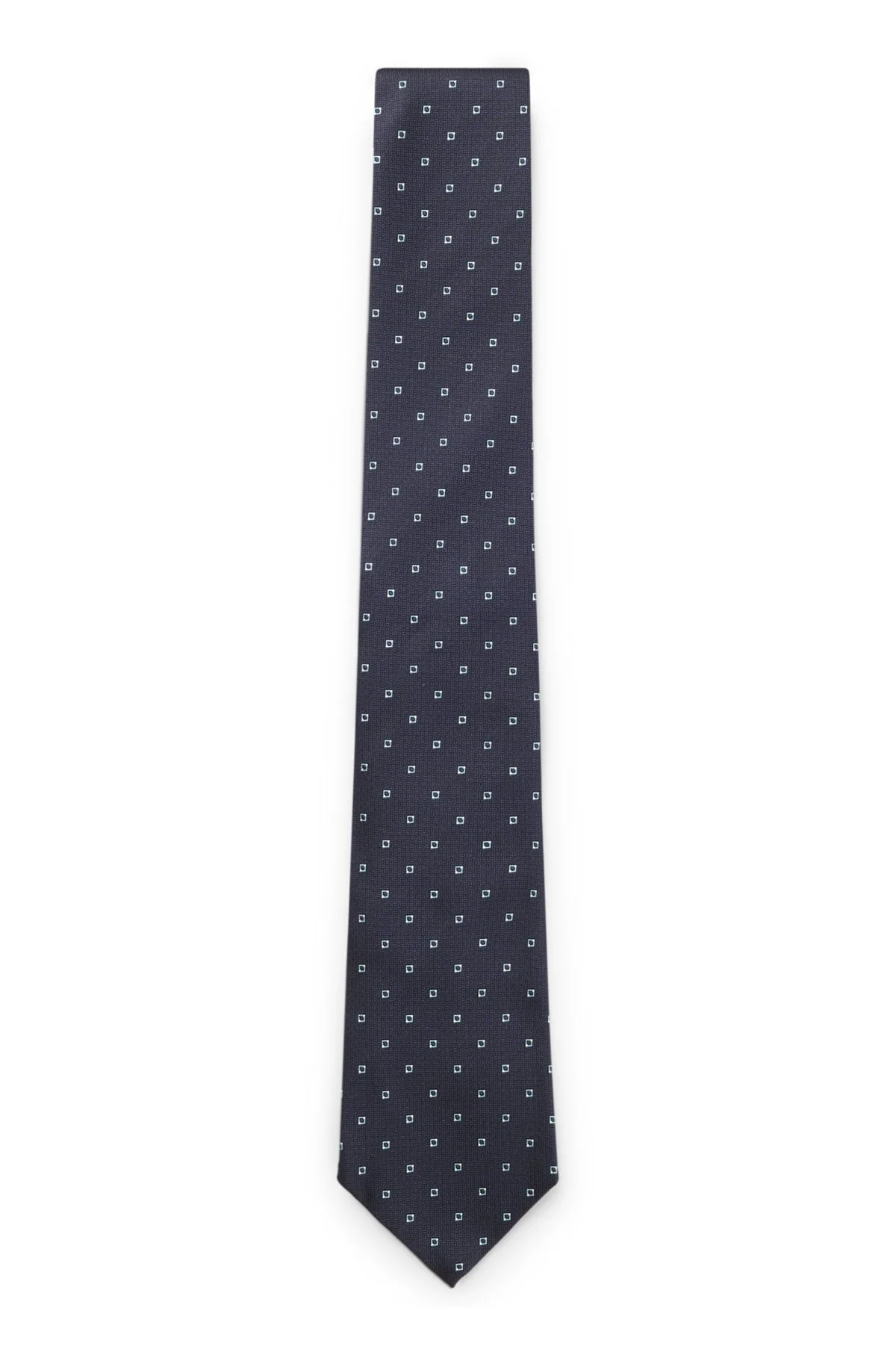 JACQUARD-PATTERN TIE IN SILK - 1