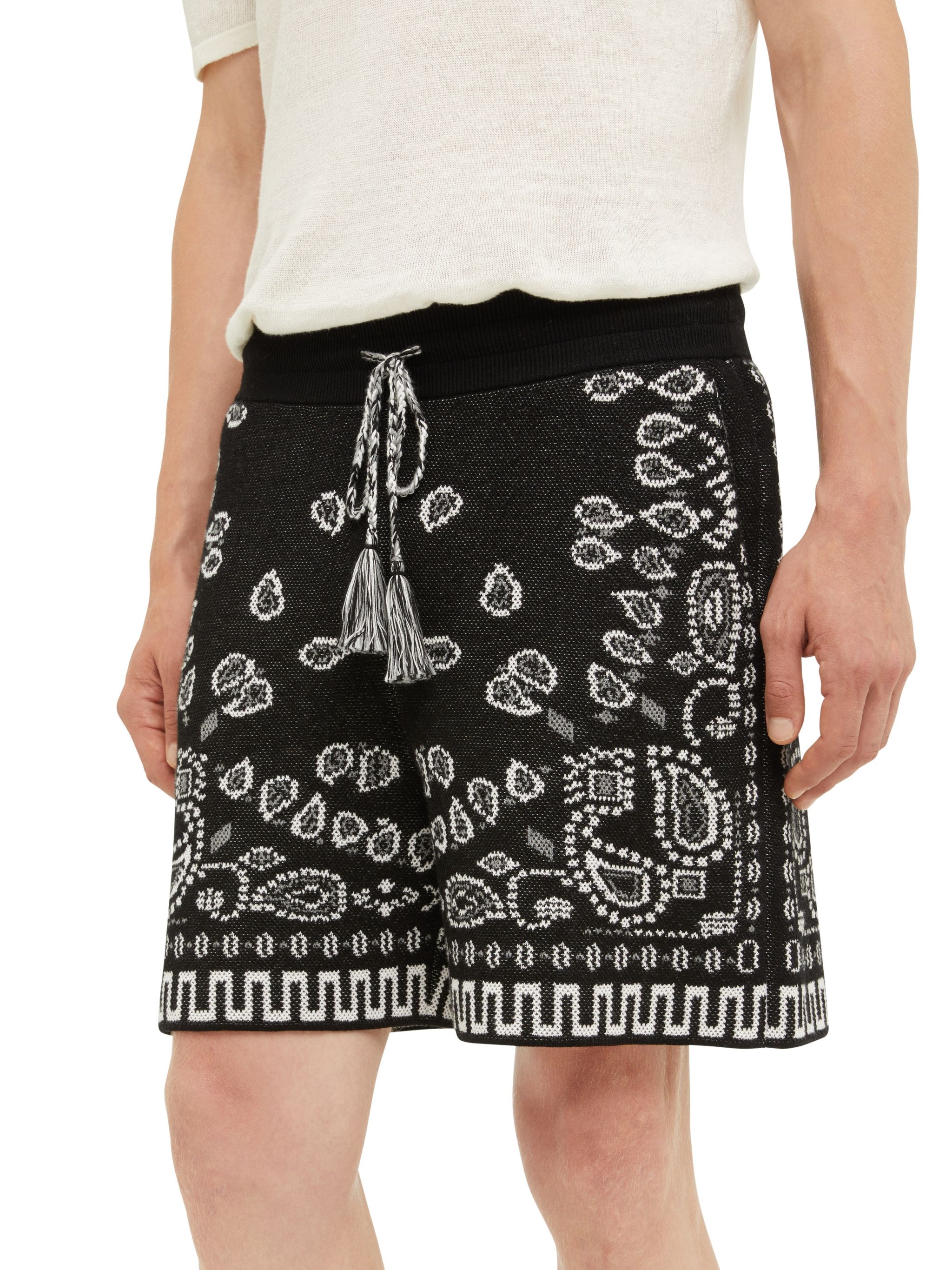 Cotton Piquet Bandana Shorts - 7