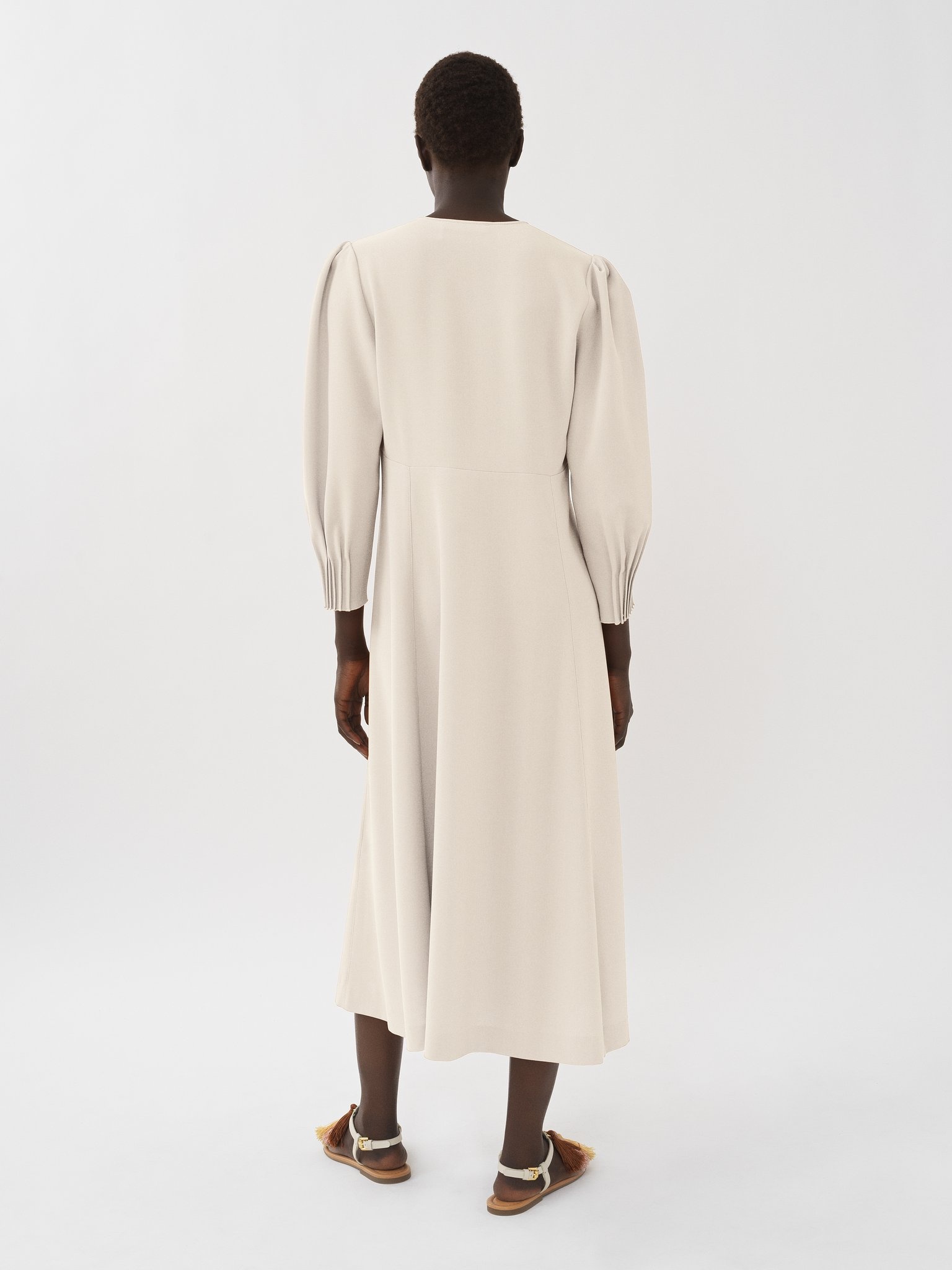 BUTTON-DOWN MIDI DRESS - 3