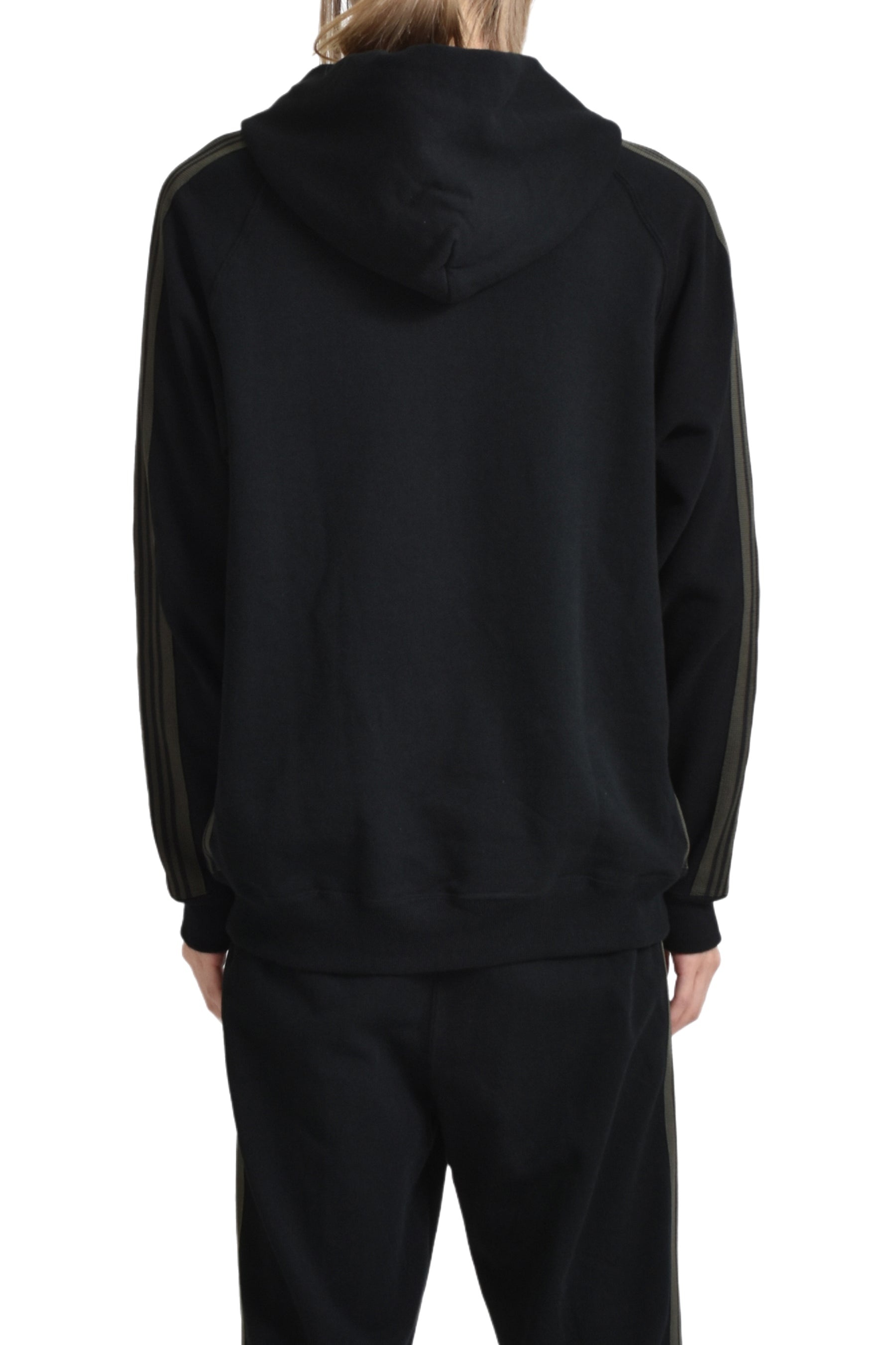 Needles 別注 Track HOODIE Cotton Jersey NEEDLES ZIPPED TRACK HOODY - COTTON JERSEY (EXCLUSIVE) / BLK