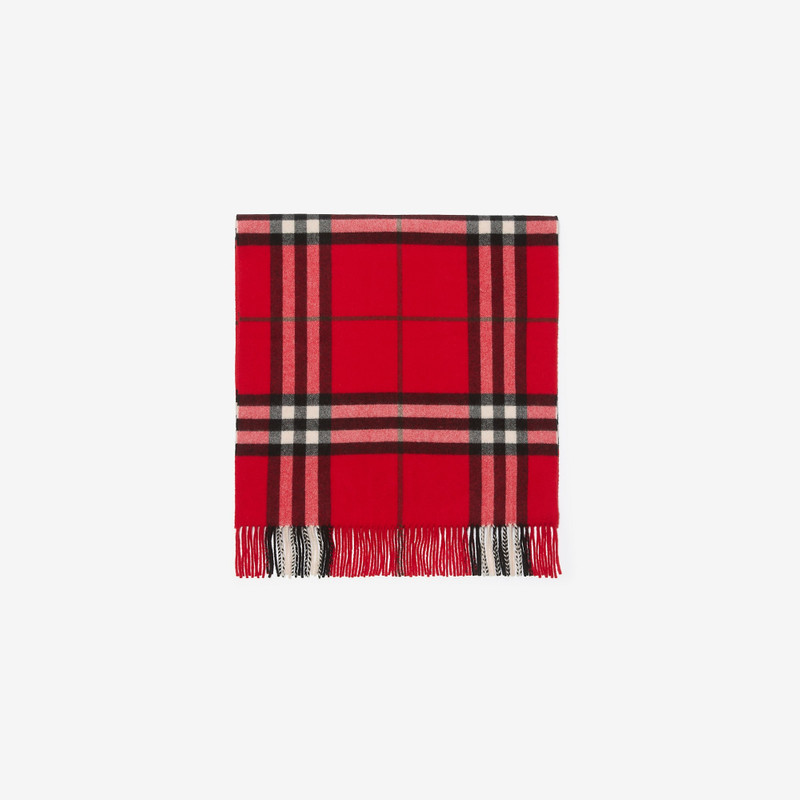 Burberry Wide Cross Stitch EKD Check Cashmere Scarf outlook